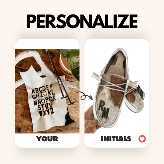 Custom Cowhide Dudes: Branded With Your Initials